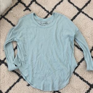 Free People Thermal Material Top